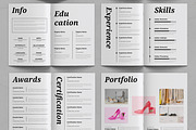 Resume Booklet Design Layout, a Stationery Template by ContestDesign (Thumbnail 3 of 3)