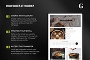 Food Blogger Wix Website Template, a Wix Template by Meraki Templates (Thumbnail 7 of 8)