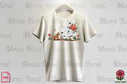 Ghost with Flowers and Dog PNG, a Graphic by Moss Rose (Thumbnail 3 of 3)