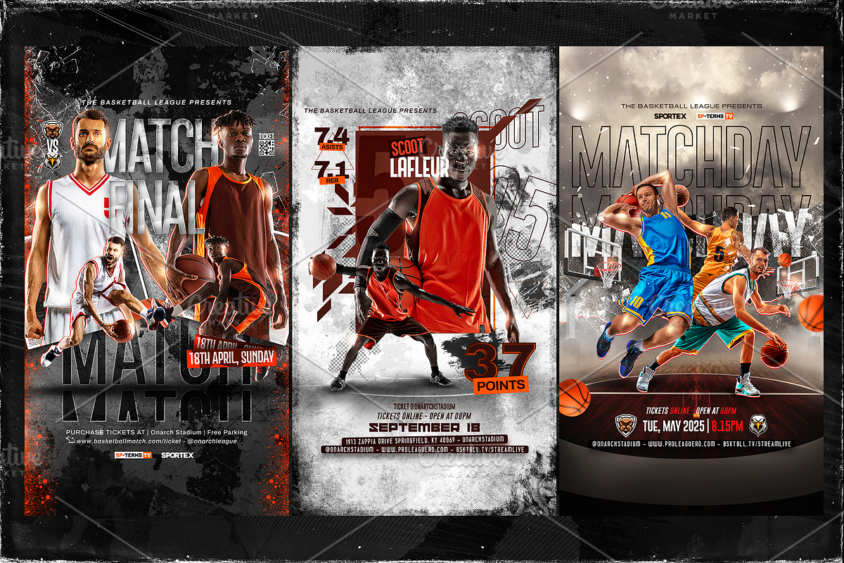 15 Basketball Social Media Stories, a Social Media Template by OnurDemircan (Photo 3 of 6)