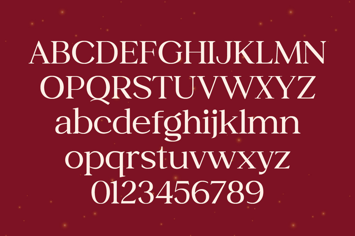 Bright Holiday Christmas Font, a Serif Font by Yukita Creative (Photo 7 of 9)