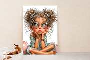 Watercolor Summer Girls Clipart, an Illustration by Libby Wishes (Thumbnail 5 of 7)