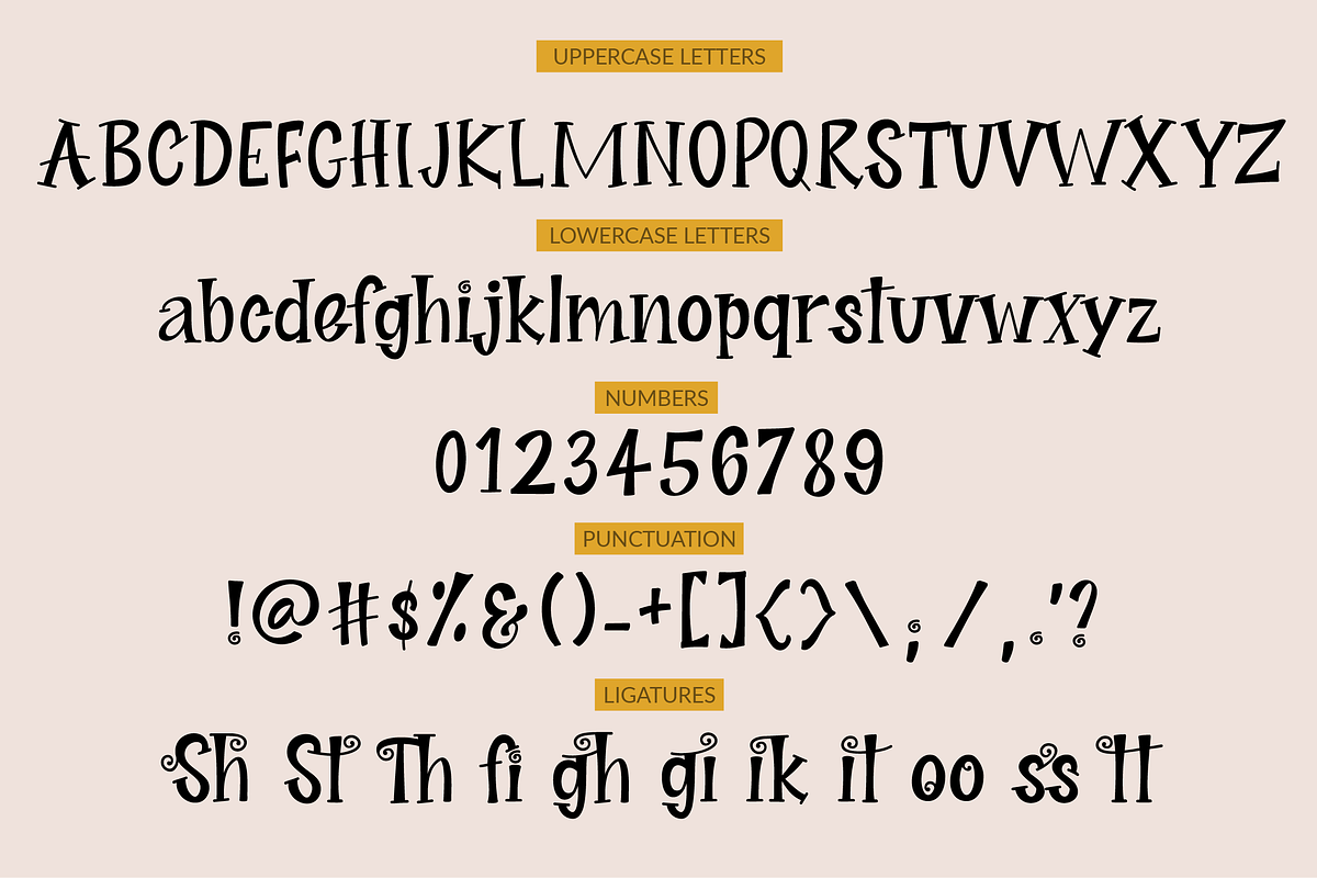 Sale! Midnight Story Font Family, a Serif Font by theinkaffair (Photo 8 of 8)