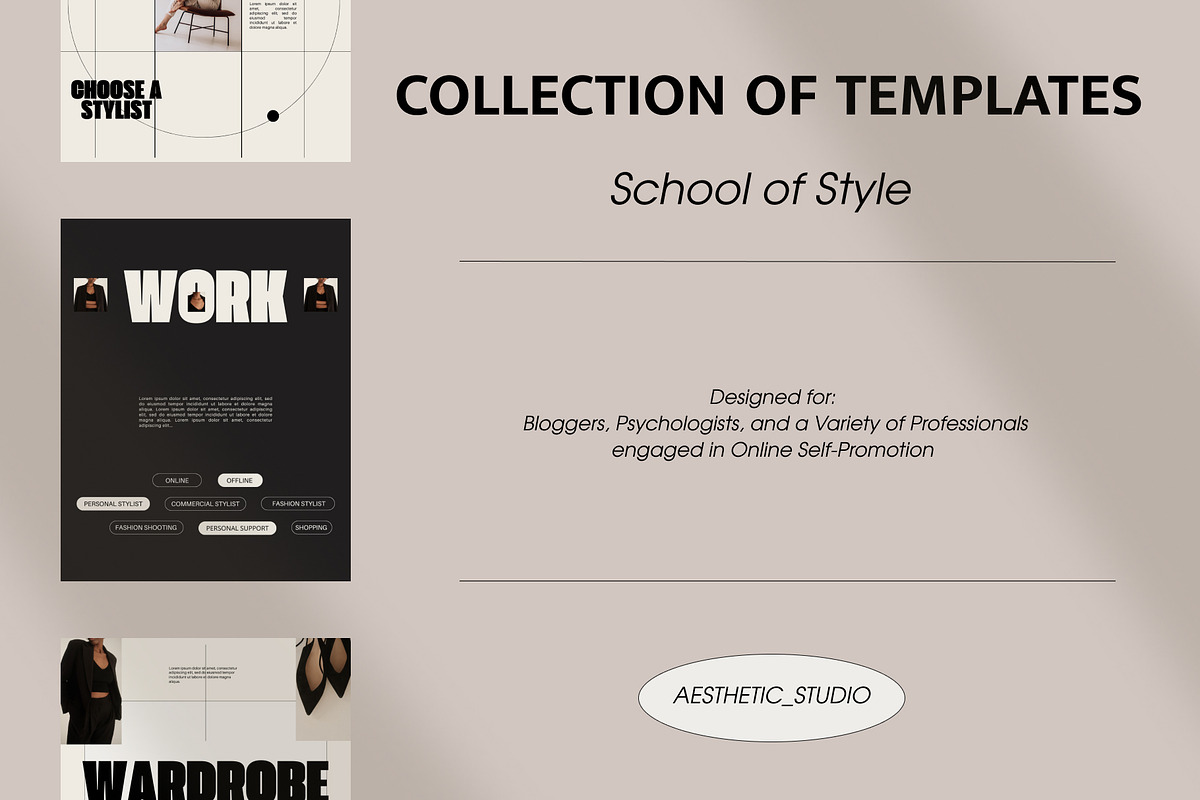ADAM - Instagram Template Kit, a Templates & Theme by GothicStudio (Photo 3 of 10)
