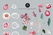 Watercolor flower - Snow pink Winter, an Illustration by Beigetime (Thumbnail 9 of 12)