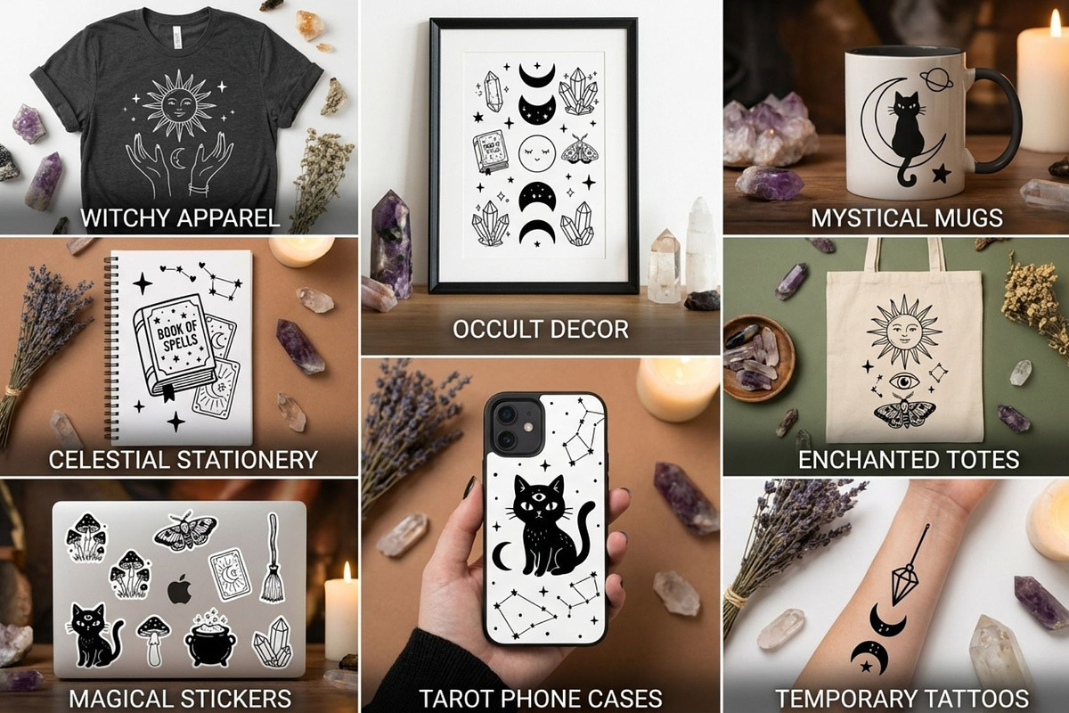 Mystic Witchy Clipart Bundle Magic, an Object Graphic by PassionPNGcreation (Photo 4 of 5)