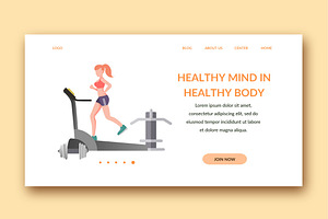 Fitness - Banner & Landing Page