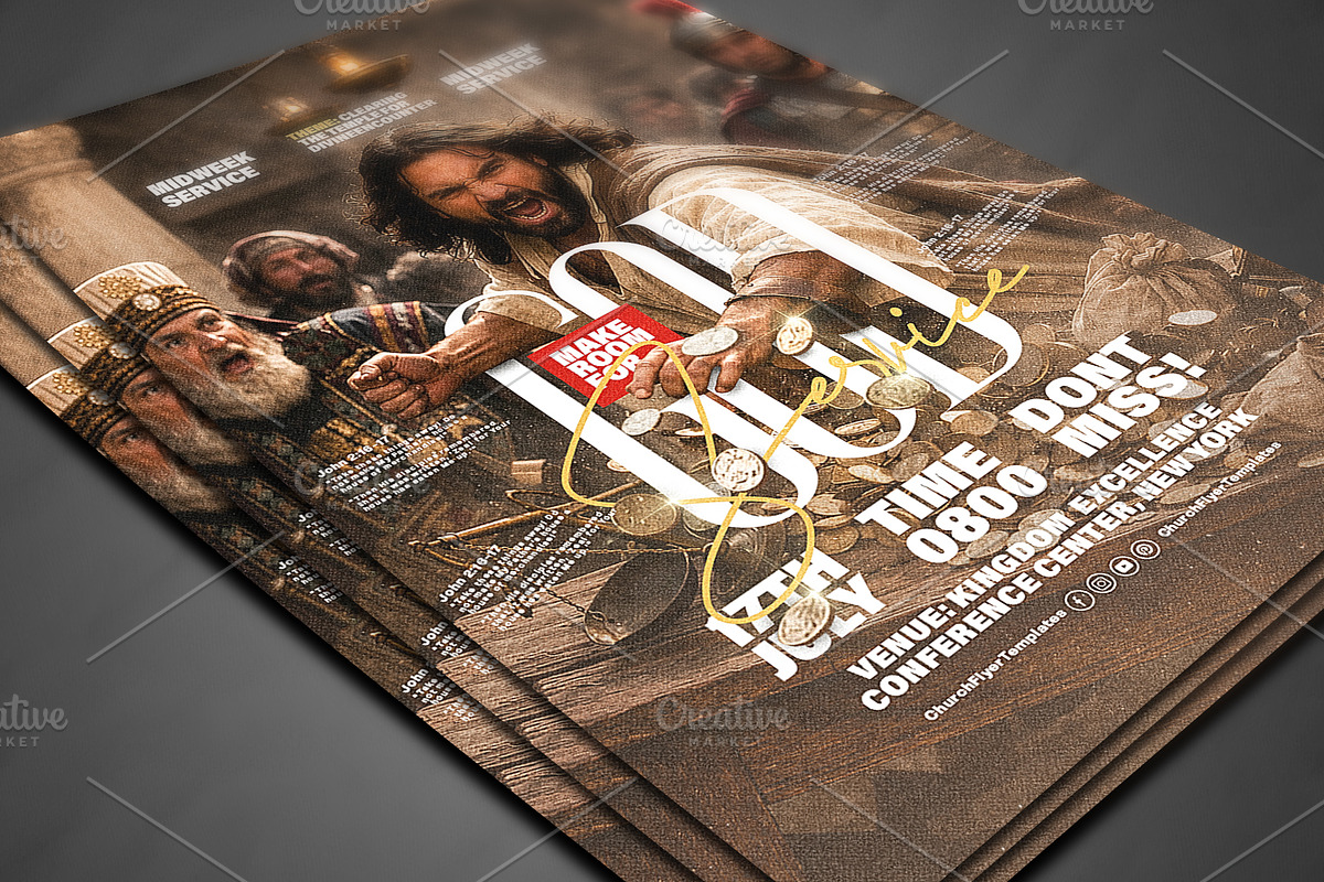 Make Room for God Church Flyer PSD, a Social Media Template by church flyer templates (Photo 4 of 12)