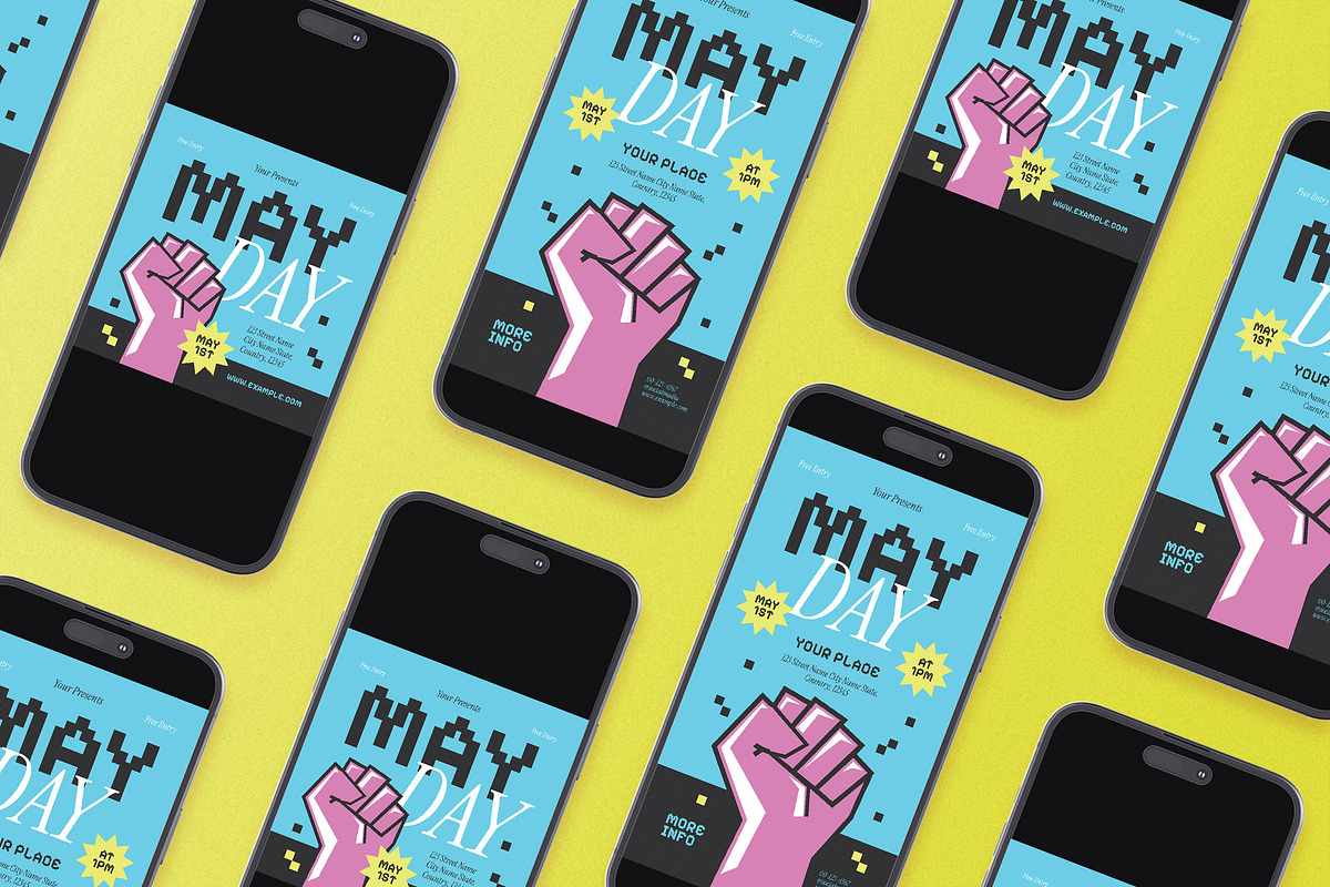 May Day Flyer Set, a Flyer Template by Aiyari Graphic (Photo 2 of 3)