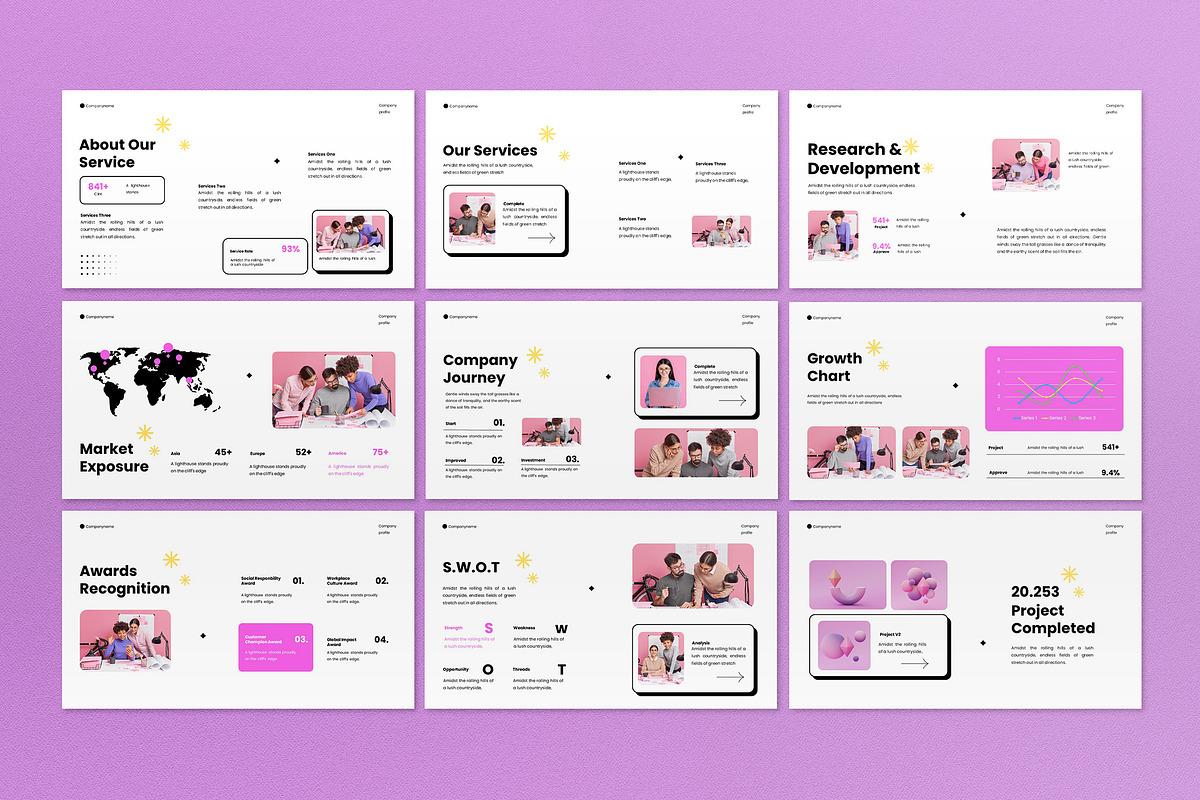 White Company Profile Presentation, a Presentation Template by graphicook (Photo 3 of 4)