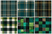 Emerald Green Tartan Plaid Pattern, a Texture Graphic by CitraGraphics (Thumbnail 4 of 8)