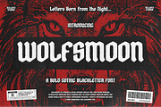 Wolfsmoon Bold Gothic Blackletter, a Blackletter Font by GRVS Studio (Thumbnail 1 of 6)