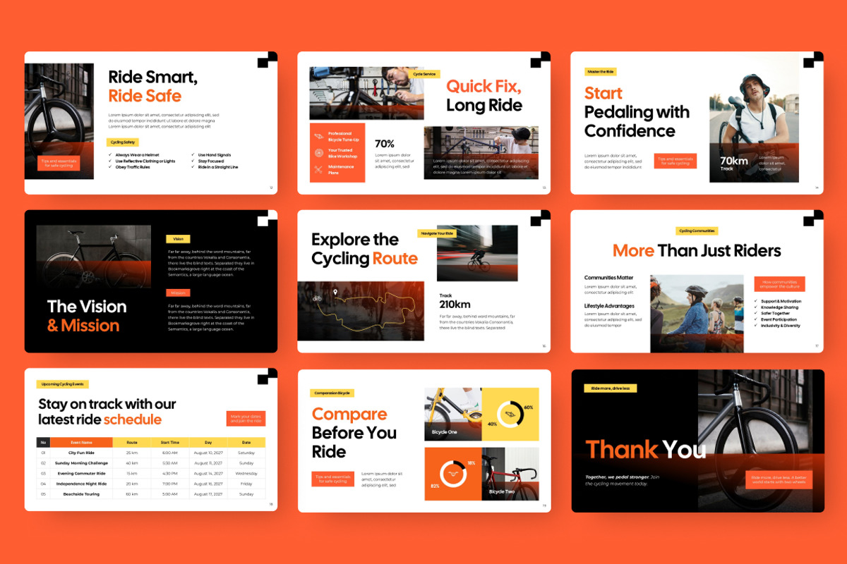 Bicyclo Product Google Slides, a Presentation Template by Loin Studio (Photo 4 of 4)