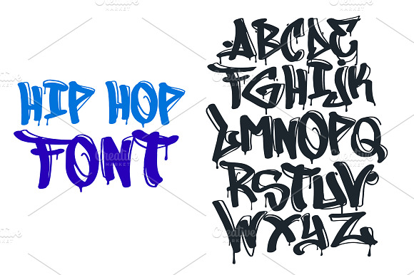 Hip Hop Graffiti Font preview 5
