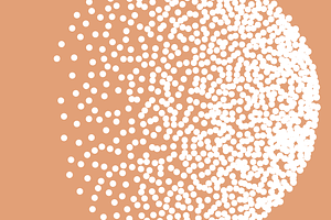 200 Vector Halftone Circles Megapack