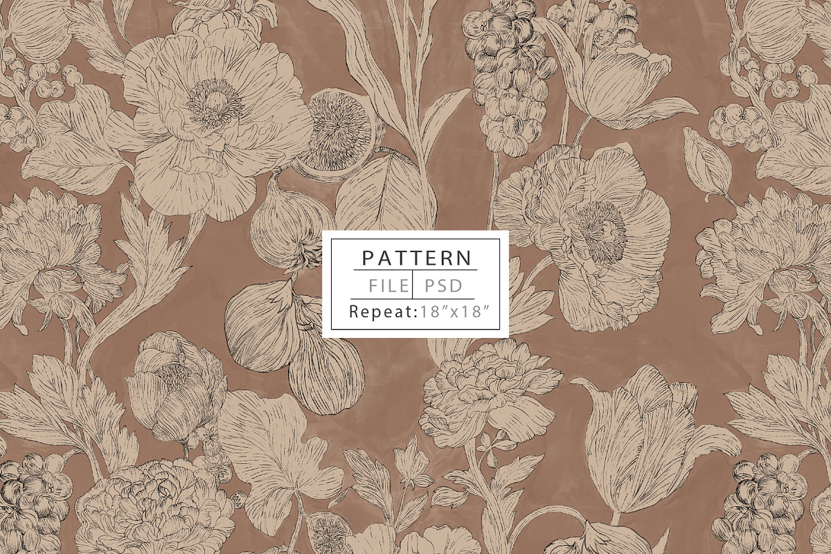 Etched Terracotta Bloom, an Illustration by Print Diaries (Photo 1 of 4)