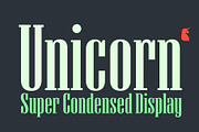 Unicorn Display, a Font by DavidMatos (Thumbnail 1 of 7)