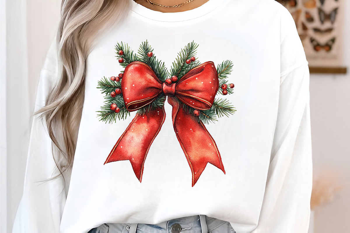 Watercolor Classic Christmas Clipart, an Illustration by SinaCreation (Photo 4 of 7)