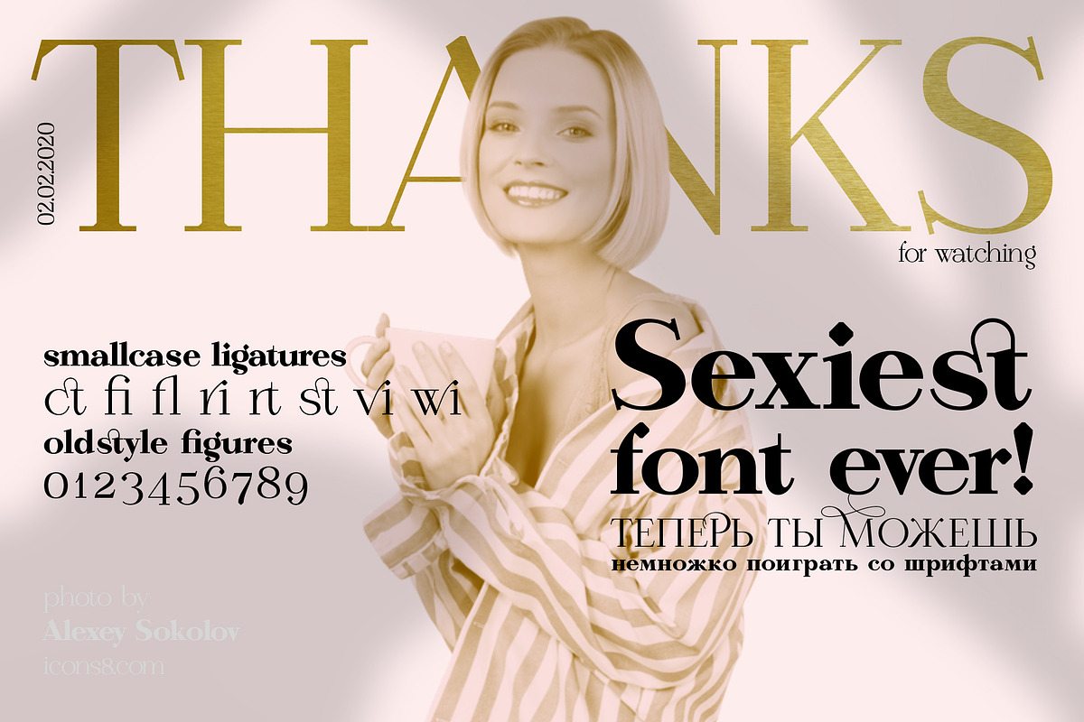 Calmius Extra Light, a Serif Font by NREY (Photo 11 of 11)