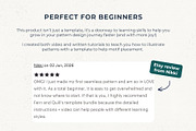 6 Seamless Pattern Templates (Vol 2), a Pattern Graphic by Fern & Quill (Thumbnail 10 of 12)