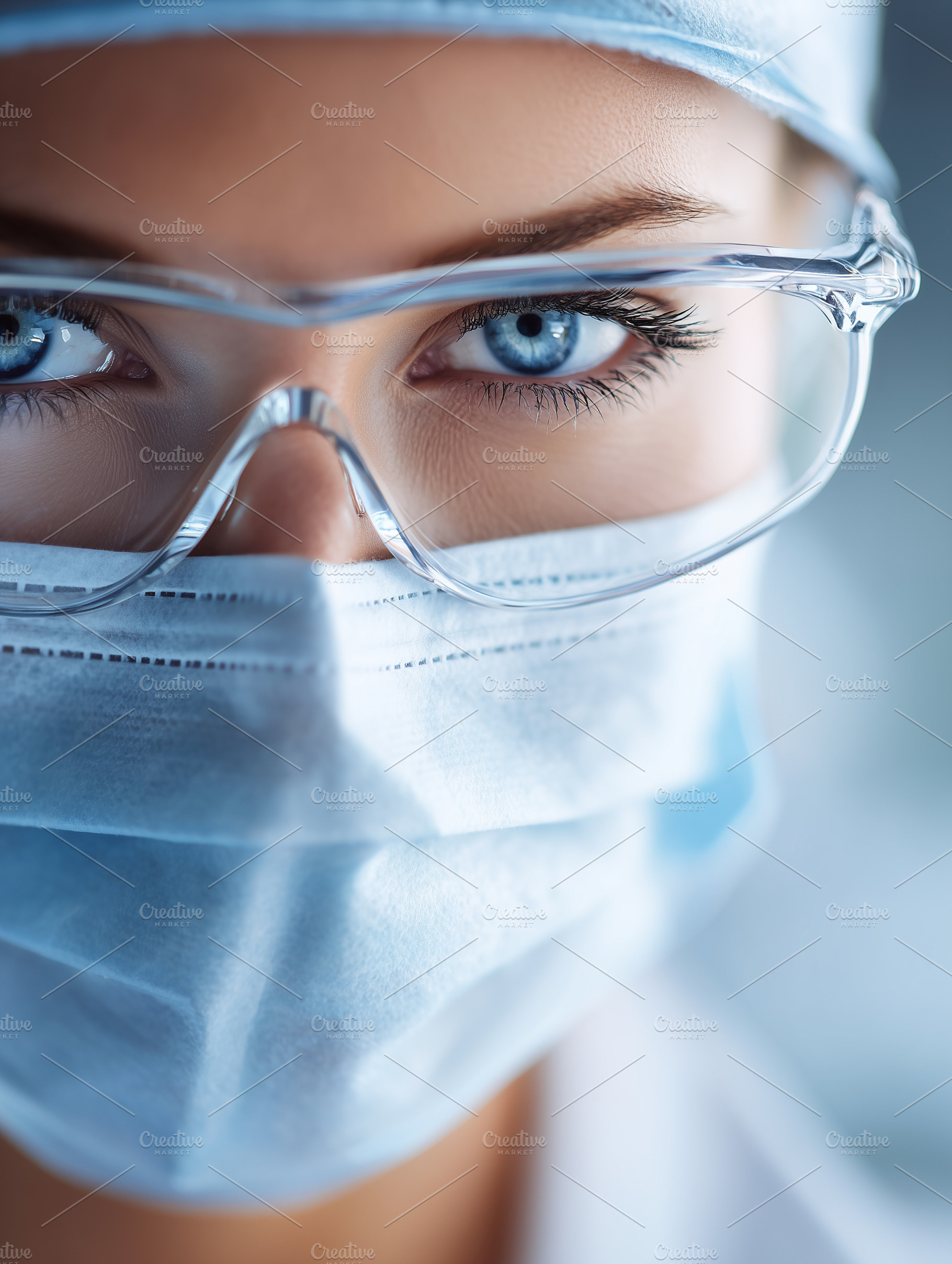 Close up of focused healthcare, a Health & Medical Photo by MistyDay