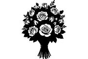 Floral Bouquet Silhouette, an Object Graphic by Creativeshirt (Thumbnail 2 of 20)
