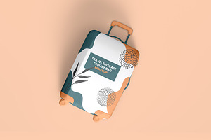 Travel Suitcase Trolley Bag Mockups