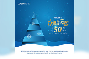 Creative Christmas social media post, a Templates & Theme by rpdesignstudio