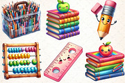 Back to School Sublimation Clipart, an Illustration by DreamCafeArt (Thumbnail 2 of 3)