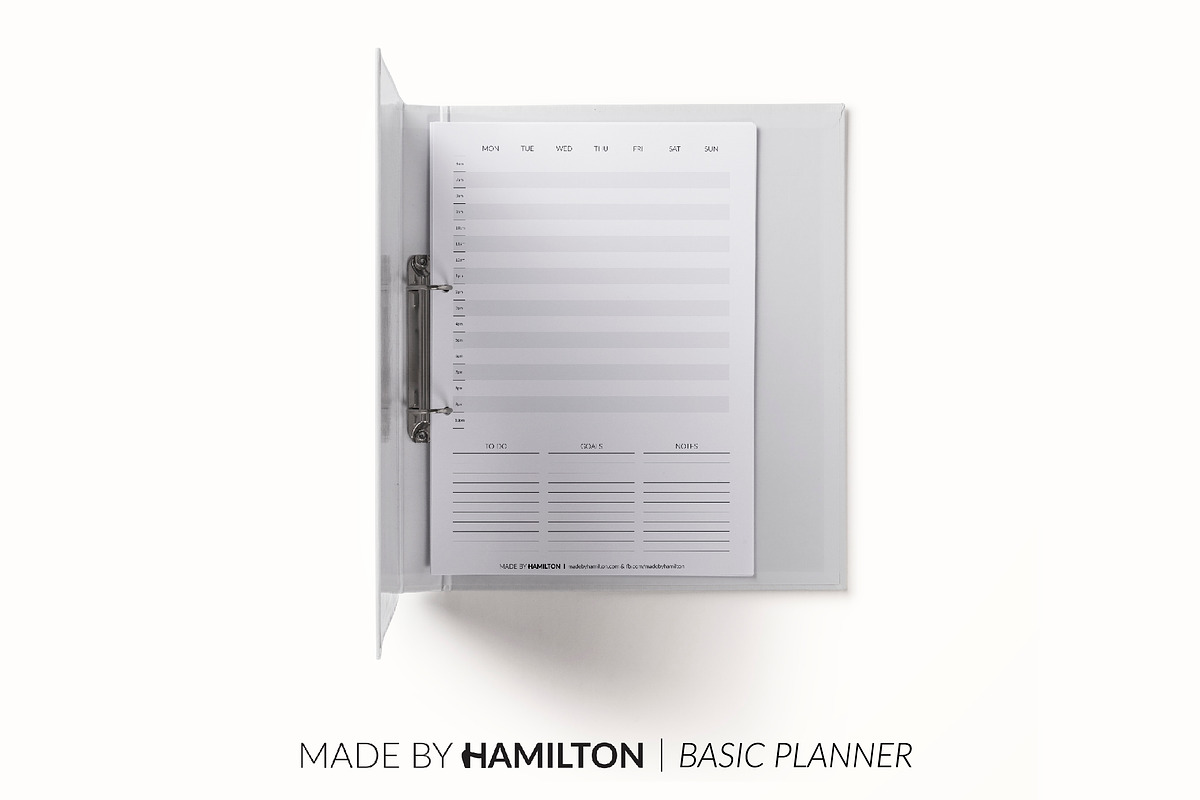 Weekly Planner Printable, a Stationery Template by Made By Hamilton (Photo 2 of 2)