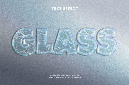 Transparent Glass Text Effect