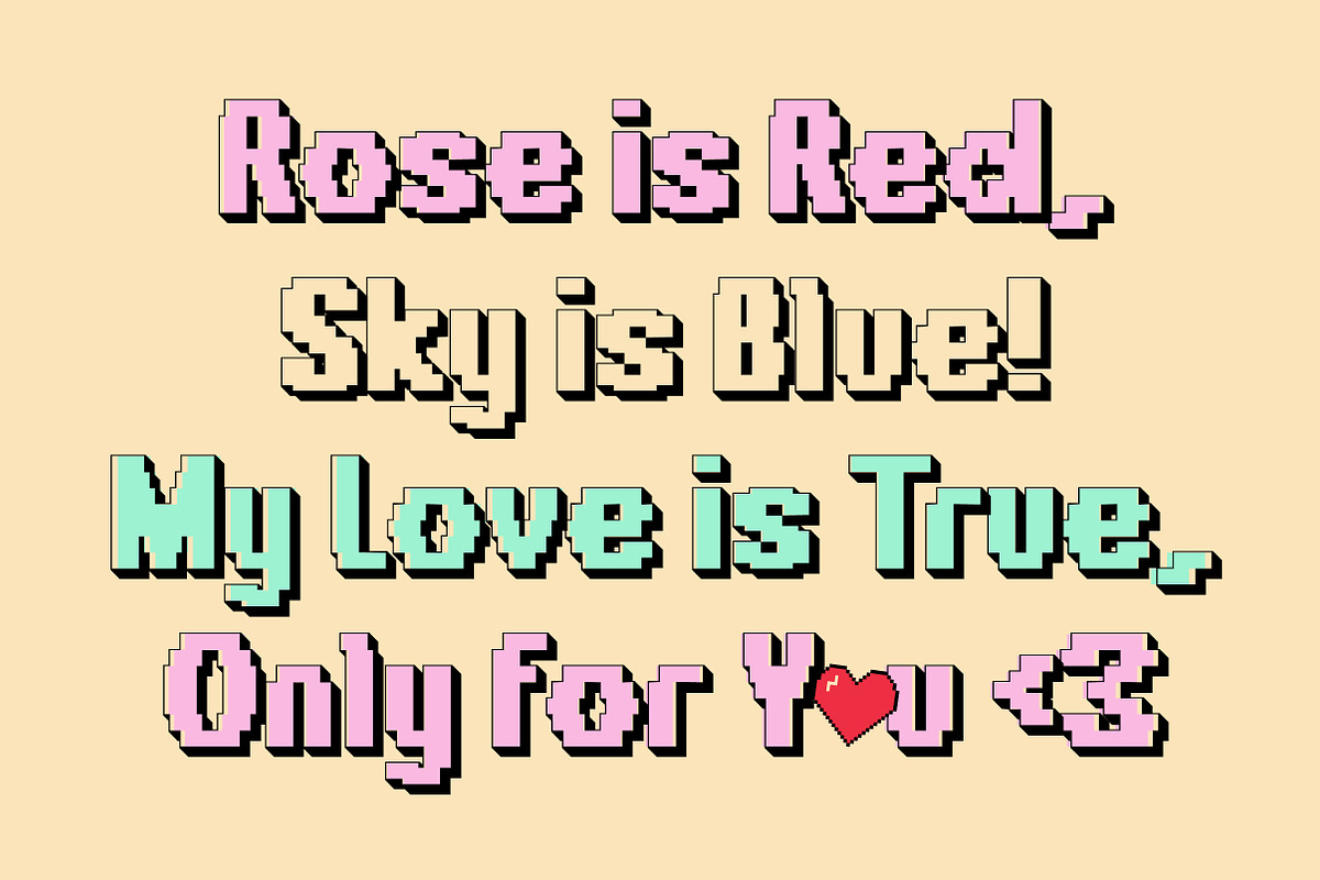 Overbit Bold & Strong Edgy Y2K Pixel, a Sans Serif Font by Lettertype Studio (Photo 12 of 14)
