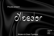 Abedor Sans Serif Typeface Font, a Sans Serif Font by jastudio123 (Thumbnail 1 of 7)