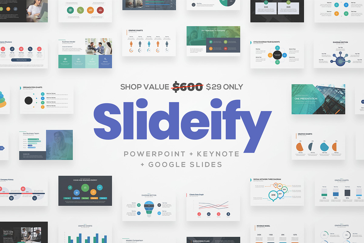 SLIDEIFY Presentation Bundle, a Presentation Template by slidequest (Photo 1 of 17)