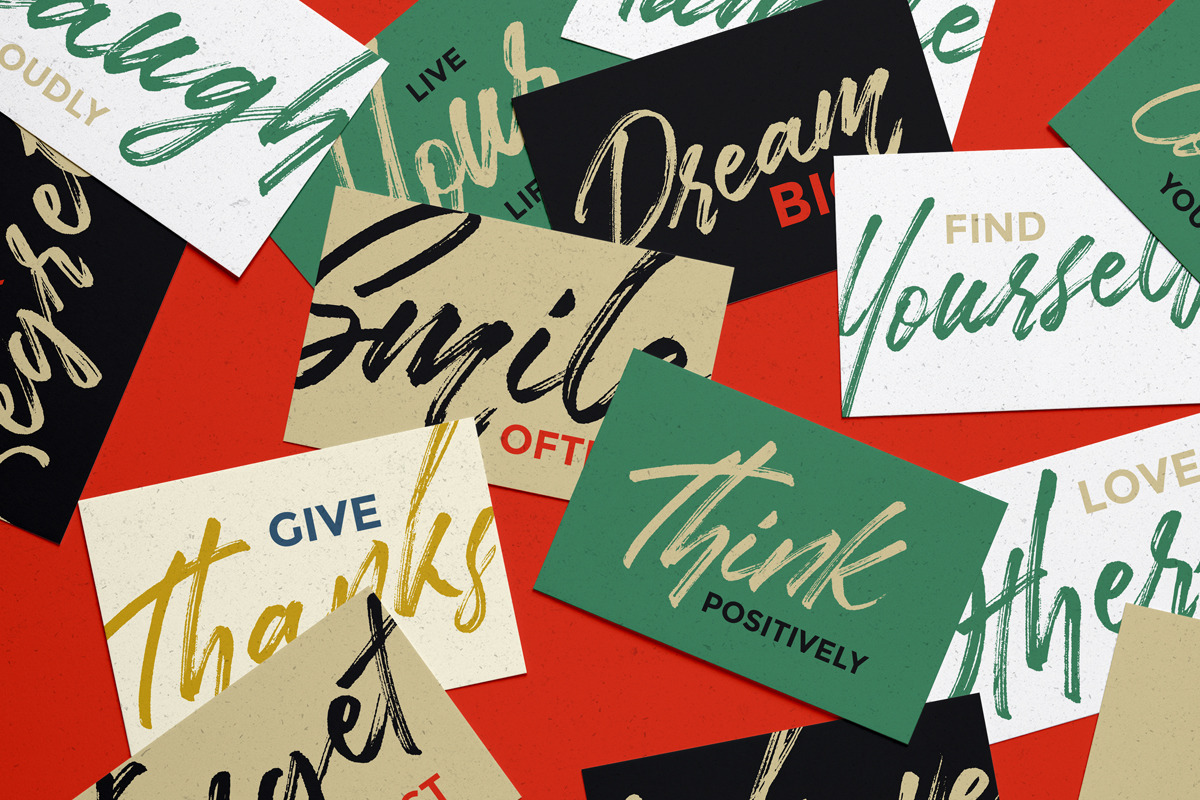 TakeEasy Brush Font, a Script Font by Letterhend Studio (Photo 12 of 17)
