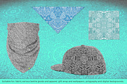 Zentangle seamless vector patterns, a Pattern Graphic by TRIKONA (Thumbnail 6 of 6)