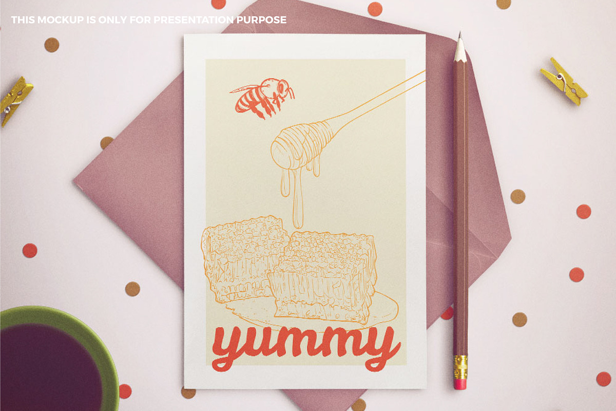 Honey, bees and sugar, a Food Illustration by MuzaInspires (Photo 6 of 8)