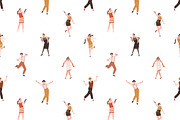 1920s dancers retro seamless pattern, a Pattern Graphic by Good Studio (Thumbnail 3 of 6)