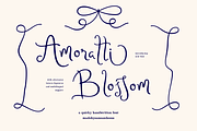 Amoratti Blossom, a Script Font by Sans & Sons (Thumbnail 1 of 9)
