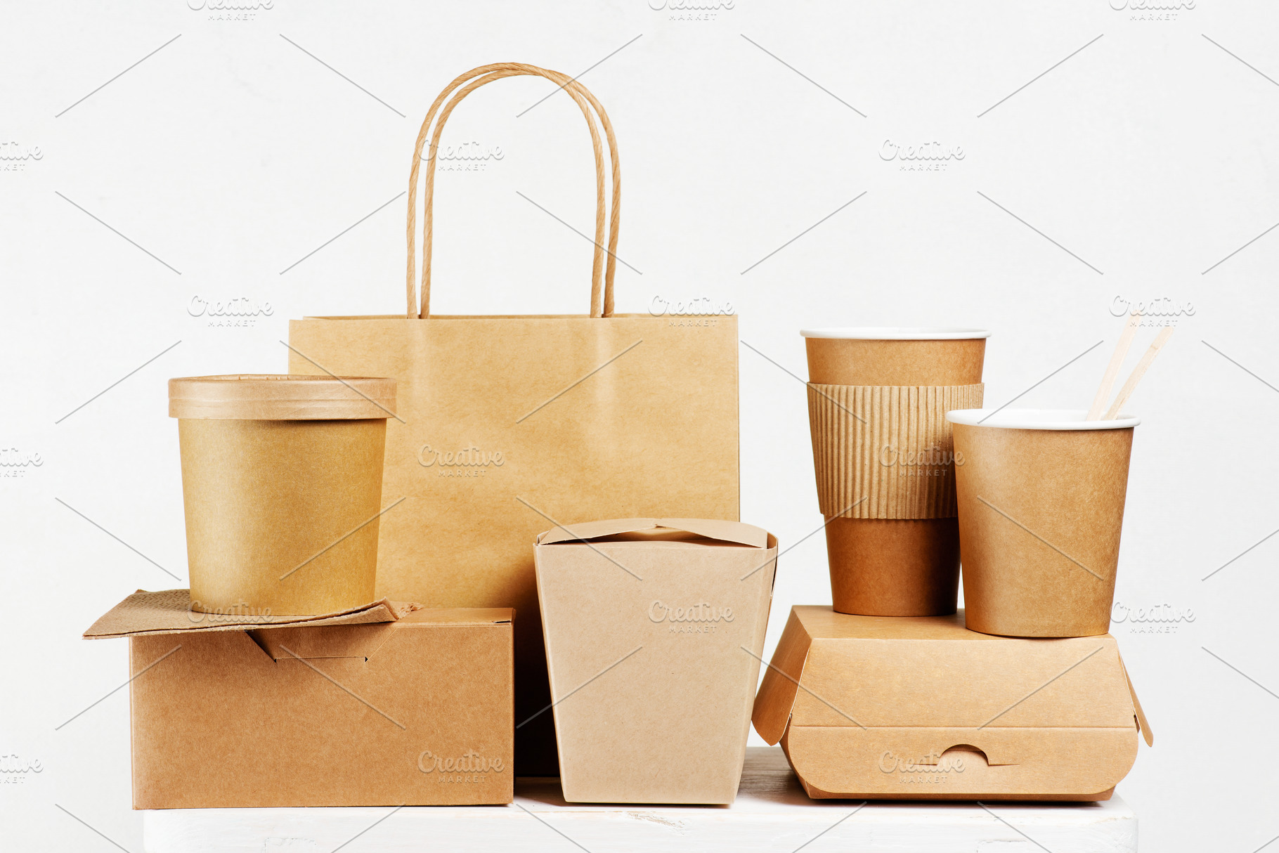 Ecofriendly disposable tableware featuring tableware, disposable, and paper, a Food & Drink Photo by AlinaKho