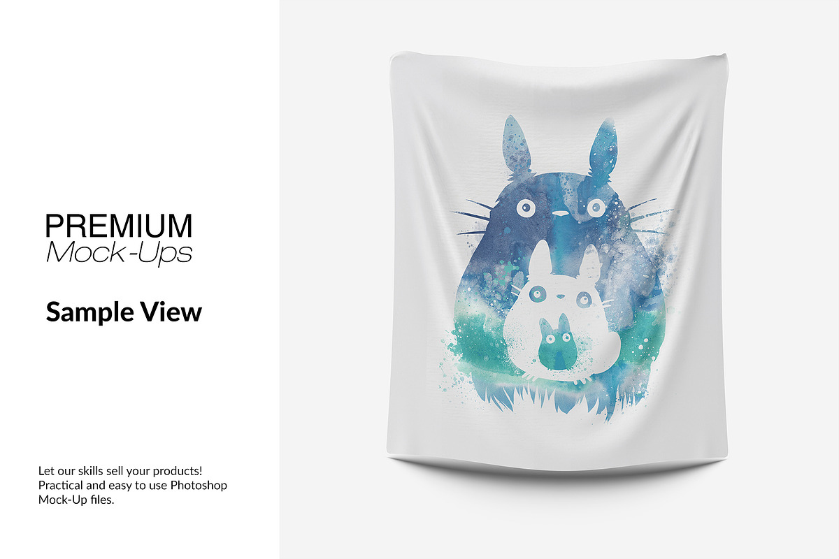 Tapestry Mockup - Many Sizes, a Mockup by mock-ups (Photo 12 of 14)