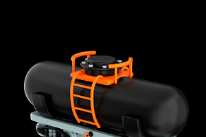Stylized 3d icon of a rail tank car, a Transportation Illustration by Artem Varnitsin