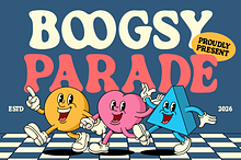 Boogsy Parade Retro Psychedelic Font