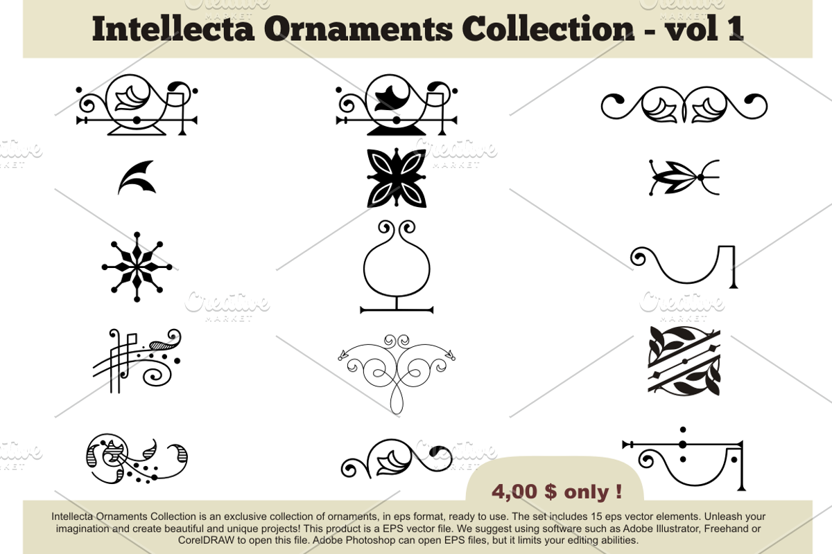 Intellecta Ornaments Collection 1