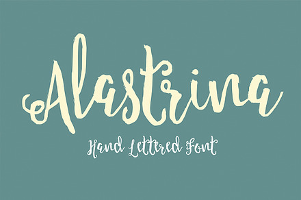 Alastrina Typeface, a Script Font by Areatype