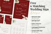 Vintage Burgundy Wedding Website, a Landing Page Template by Everyday Perfection (Thumbnail 9 of 13)