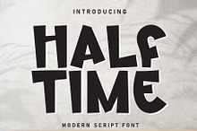 Half Time | Script Font