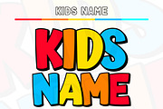 Kids Name | Cute Kids Font, a Handwritten Font by MaxArt Foundry (Thumbnail 1 of 4)