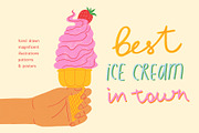 Best Ice Cream in Town, a Food Illustration by Annakniaz (Thumbnail 1 of 13)
