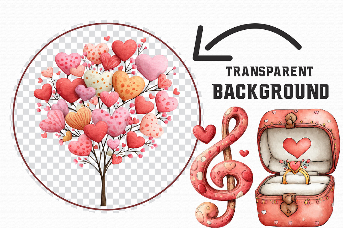 Valentine’s Day Love Clipart, an Illustration by Libby Wishes (Photo 5 of 6)